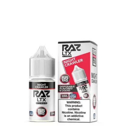 Pod Juice X Raz LTX Night Crawler Tobacco Free Nicotine 30ml Salt E-Juice - Eliquidsupply
