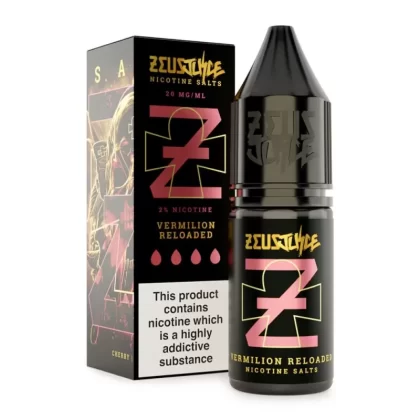 Vermilion Reloaded Nic Salt E-Liquid by Zeus Juice (10ml) - Vapekit Co