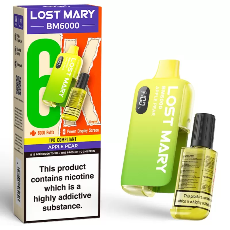 Lost Mary BM6000 Prefilled Vape KIT 0mg - Summer Grape - Image 3