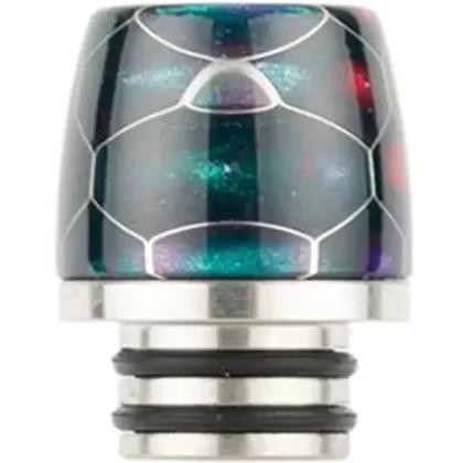 510 Drip Tip Cobra Resin - Colour#Rainbow>White>Black>Purple>Green>Yellow>Red>Blue (7457FA)