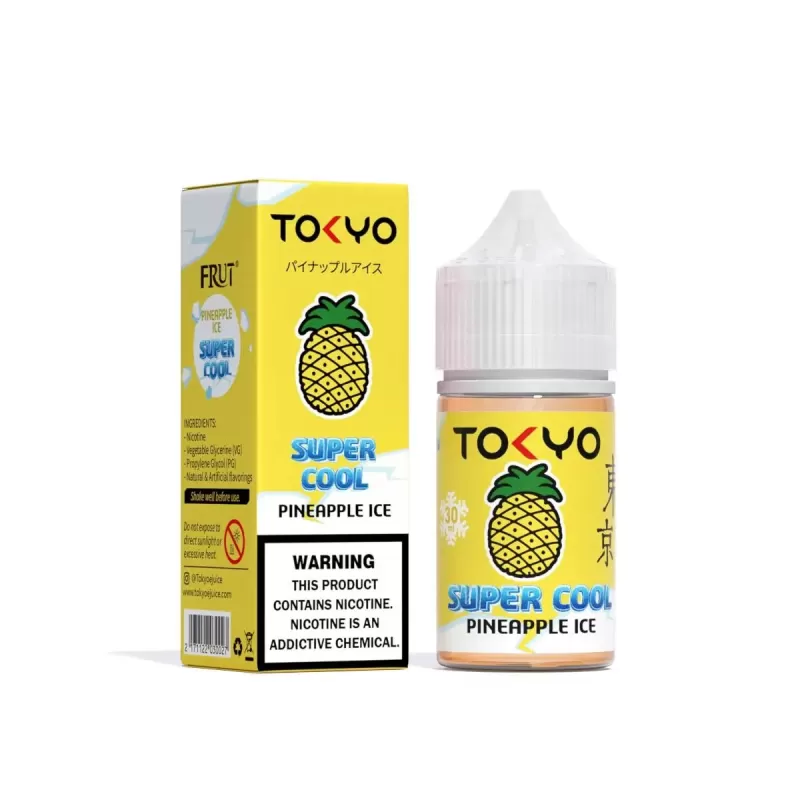 Tokyo Super Cool Pineapple Ice – 30ml - Vapebazaar Pk