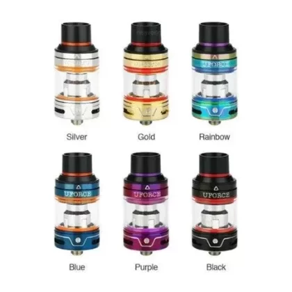 Voopoo Uforce Vape Tank - colour#Blue>Stainless Steel>Black>Purple>Rainbow (715F3F)