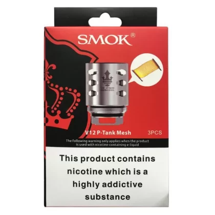 SMOK V12 P Tank Mesh/Strip Coils – 0.15 Ohm For Smok Prince Tank, Smok X Priv Coil 3-Pack - Vapestorm Co