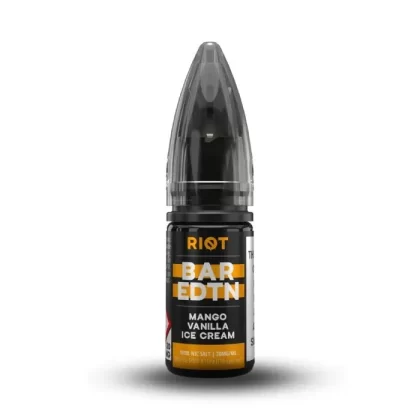 Mango Vanilla Ice Cream Nic Salt E-Liquid by Riot Bar Edition - Vape Product, Vape Product