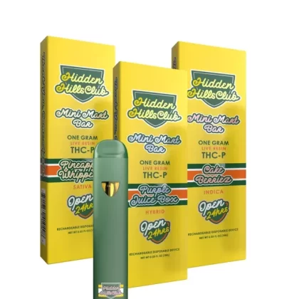 Hidden Hills Mini Mart Disposable | 1g - 1 Gram; Cake Berriez (Indica), Pineapple Whipperz (Sativa)