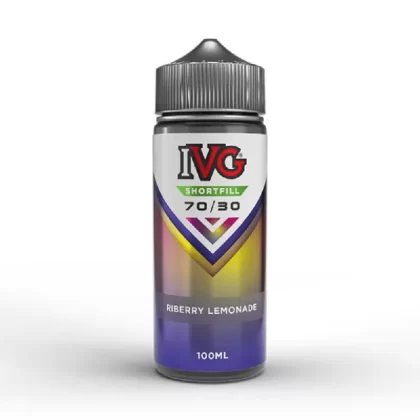 IVG 70/30 100ml Shortfill E-Liquid Riberry Lemonade - Nicotine Strength#0mg (24CBC5)