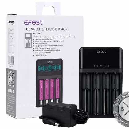 Efest LUC V4 Elite Charger - Vapesocietysupplies