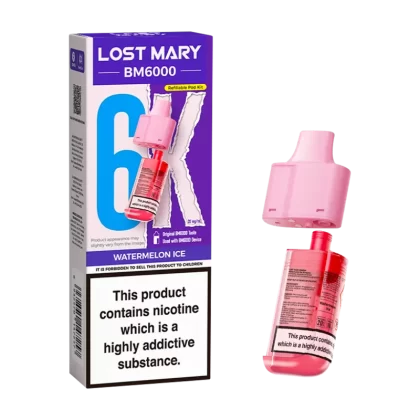 Watermelon Ice Lost Mary BM6000 Refill Pack - 10mg - Vape Product