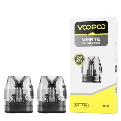 Voopoo Vmate Replacement Pods - CHOOSE OHM#0.4 OHM>0.7 OHM (C76839)