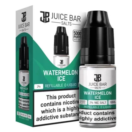 Watermelon Ice 5x 10ml Nic Salt Juice Bar 5000 E Liquid