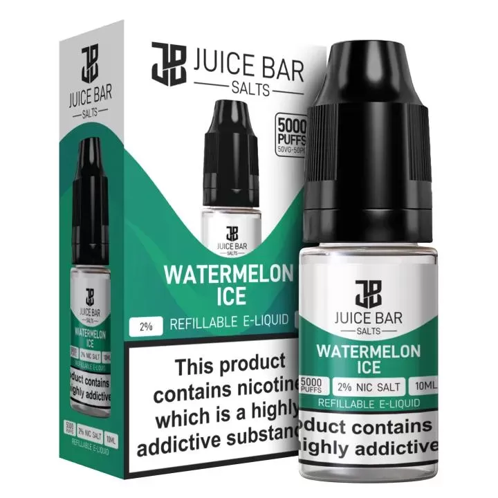 Watermelon Ice 5x 10ml Nic Salt Juice Bar 5000 E Liquid