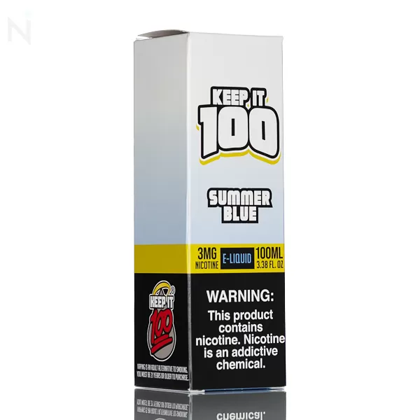 Keep It 100 - Summer Blue - 100mL - 3mg - Image 3