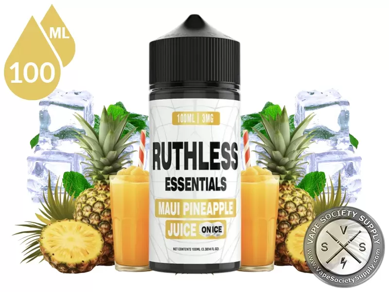 Maui Pineapple Juice On Ice Ruthless Essentials 100ml