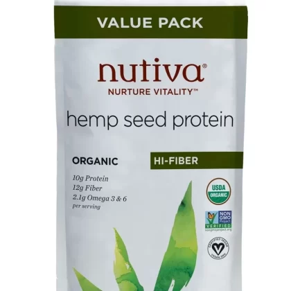 Nutiva Organic Hemp Seed Protein Hi-Fiber 30 oz