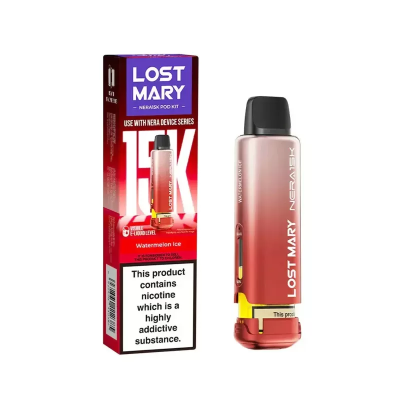 Watermelon Ice Lost Mary Nera 15K Prefilled Pods