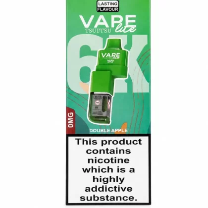 Vape Lite BK6000 Prefilled Pods 10mg - Double Apple