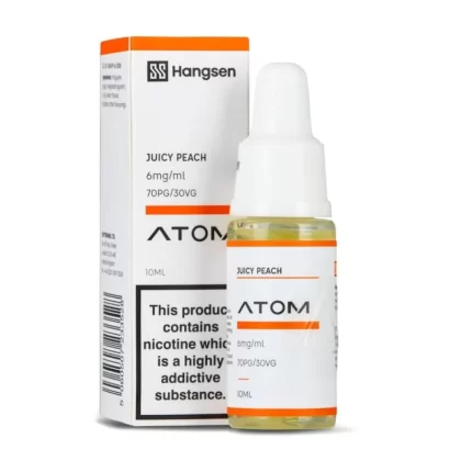 Juicy Peach E-Liquid Atom Series by Hangsen (10ml) - 6mg