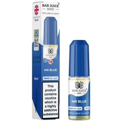Mr Blue Nic Salt E-Liquid by Bar Juice 5000 (10ml)