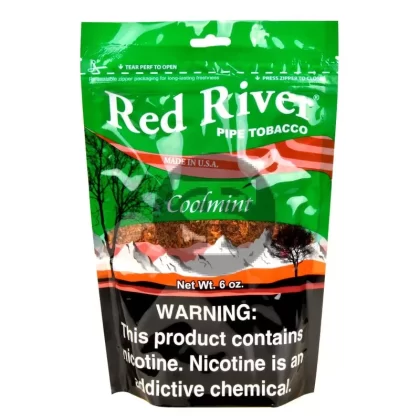 Red River Cool Mint Pipe Tobacco 6 oz. Bag - Ejuicewarehouse