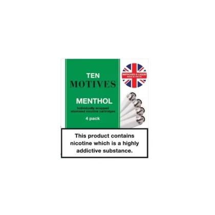 Menthol Replacement Cartridges by 10 Motives (4 Pack) - 16mg