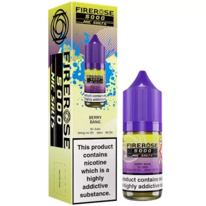 Berry Bang Nic Salt E-Liquid Firerose 5000 by ELUX (10ml) - Vapekit Co
