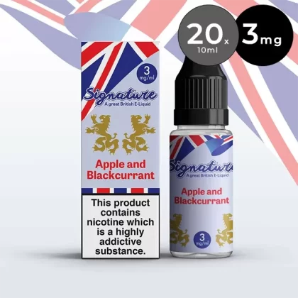 Signature 3mg 10ml E-Liquid (pack of 20)