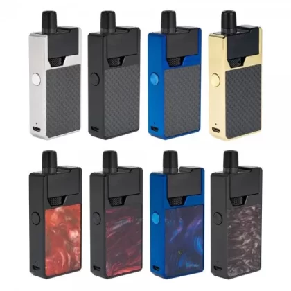 GeekVape Frenzy Pod Device - Color#Black Ghost>Blue Azure>Black and Carbon Fiber>Gold and Carbon Fiber>Silver and Carbon Fiber>Black Onyx>Blue and Carbon Fiber>Black Magma (664DD2)
