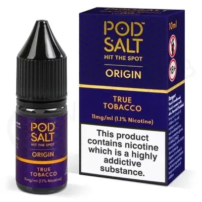 True Tobacco Nic Salt E-Liquid by Pod Salt Origin - Ecigpremium