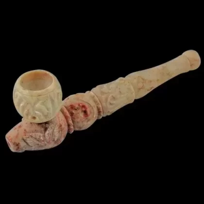 Carved Marble Stone Pipe