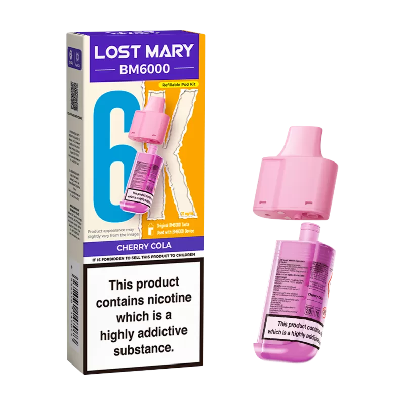 Cherry Cola Lost Mary BM6000 Refill Pack - Ecigwizard