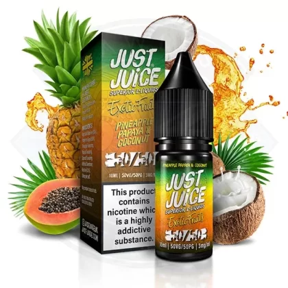Just Juice Exotic 50/50 – Pineapple Papaya & Coconut 10ml