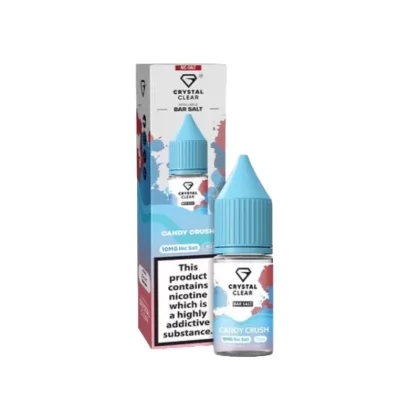 Crystal Clear Bar Salt Candy Crush E Liquid 10ml - Nicotine Strength#20mg>10mg (8CEB20)