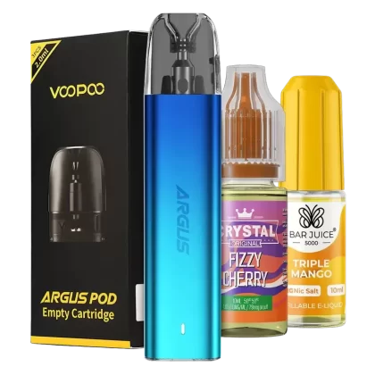 VooPoo Argus G2 Mini Pod Kit Bundle - Color#Aurora Blue>Midnight Black>Moonlit Gray>Spring Green>Starry Silver>Sunset Orange>Violet Pink>Violet Red