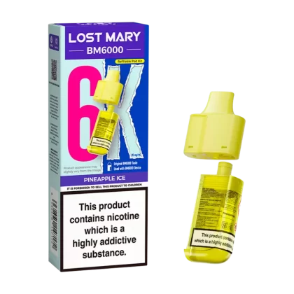 Pineapple Ice Lost Mary BM6000 Refill Pack - 20mg - Vape Product