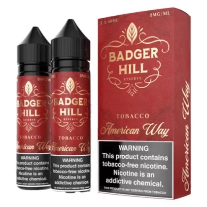 Badger Hill Reserve American Way Tobacco 120ml E-Juice - Eliquidsupply