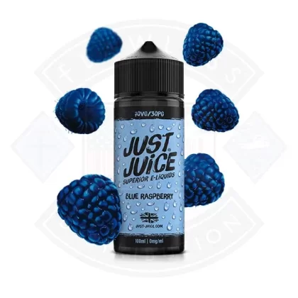 Just Juice Iconic – Blue Raspberry 100ml 0mg Shortfill e-liquid - Eliquidsupply