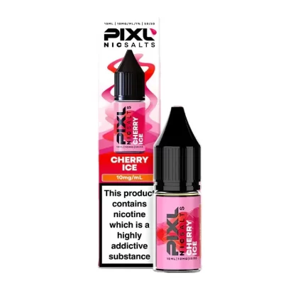 Pixl Cherry Ice Nic Salt E-Liquid - 10 Pack - 10mg