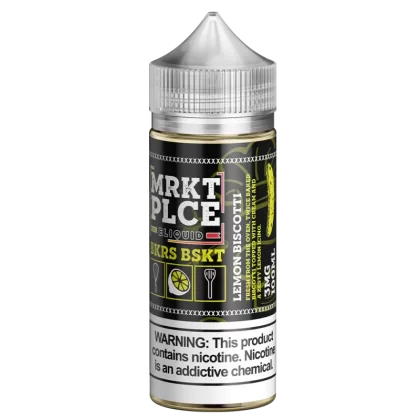 MRKTPLCE - "BKRS BSKT" Lemon Biscotti - 100ML E-Liquid - 0MG