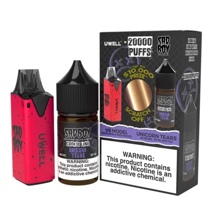 Sadboy Salt x Uwell V6 Kit - Custard Cookie