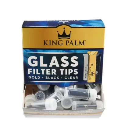 King Palm Glass Filter Tip (5 Pack) – Gold, Black, & Clear – *Bargain Bin*
