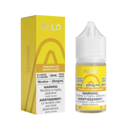 ALLO E-Liquid – Pineapple Ice – 30 ML – Salt Nic