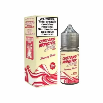 Custard Monster Swirl Salt Strawberry Vanilla 30ml - Nicotine Level#24 mg>48 mg