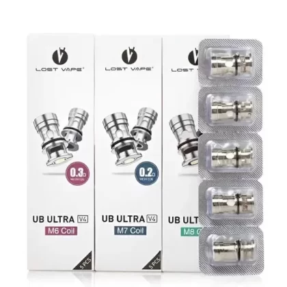 Lost Vape UB Ultra V4 Replacement Coils - Type#0.15 Ohm M8 Coils>0.2 Ohm M7 Coils>0.3 Ohm M6 Coils