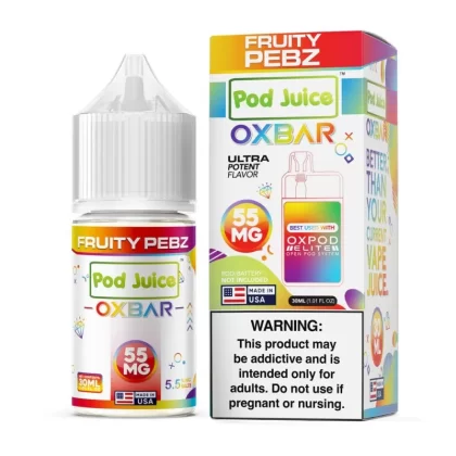 Pod Juice SALT Synthetic E-Liquid 30ml - Strawberry Kiwi / 20mg - Skullvaping