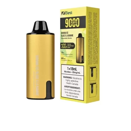 Z BEST Disposable – ZPOD – SPECIAL NIC BLEND – 9000 Puffs – Banana Ice