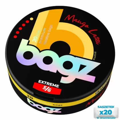 Woreczki nikotynowe BAGZ Mango Lassi 5/6 20mg Snus AKCYZA