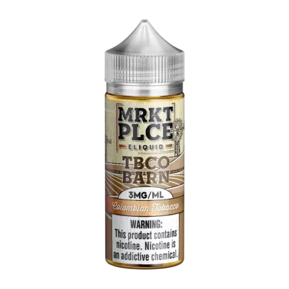 MRKTPLCE - “TBCO BARN” Colombian Tobacco - 100ML E-Liquid - 0MG