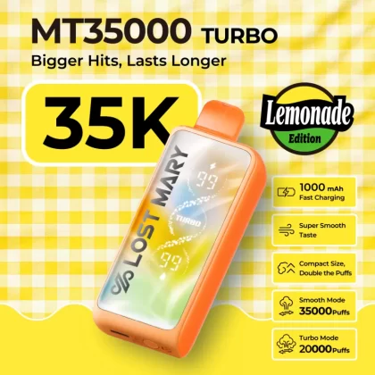 Lost Mary MT35K "Lemonade Edition" Disposable Device - 35,000 Puffs - Tropical Lemonade