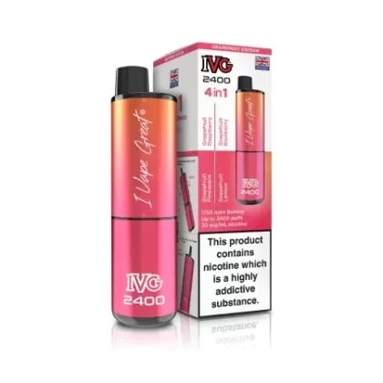IVG 2400 4 in 1 Vape – Grapefruit Edition