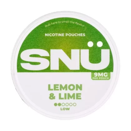 Lemon & Lime Nicotine Pouches by SNÜ - 12mg (Medium), 18mg (High)